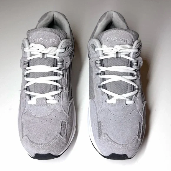 Vionic Men's 23Walk 2.0 Casual Sneaker Gray / White Size- 10.5 Wide - Picture 2 of 9